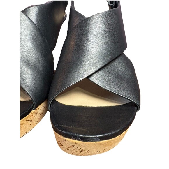 Clarks Maritsa Lara Wedge Sandal Women’s US Size 11 W Black Leather - Picture 5 of 14